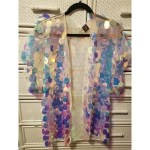 Freedom Rave Wear Sequin kimono